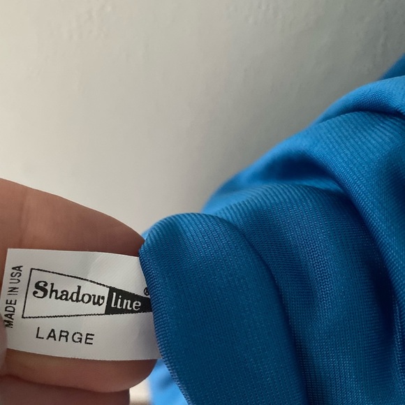 Shadowline Gowns 2 blue/floral - Picture 4 of 7